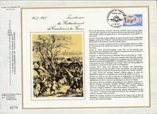 sb feuillet CEF France tricentenaire rattachement du Cambrésis  Cambrai 1977