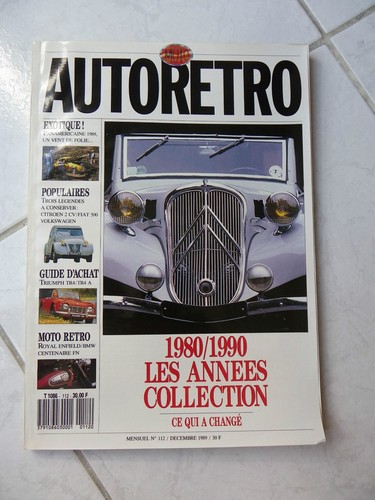 Magazine auto rétro 112 - auto,