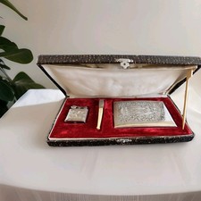 Coffret Fumeur - Argent - Ancien - Indochine - Myon