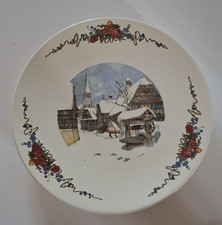 Sarreguemines Obernai Assiette Murale