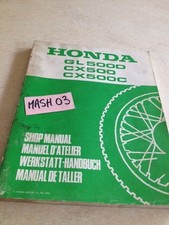 supplément manuel atelier Honda GL 500 D CX C Custom Silverwing Shop manual 