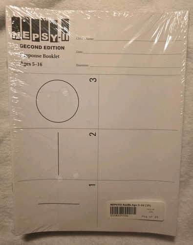 Nepsy response booklets - 2,