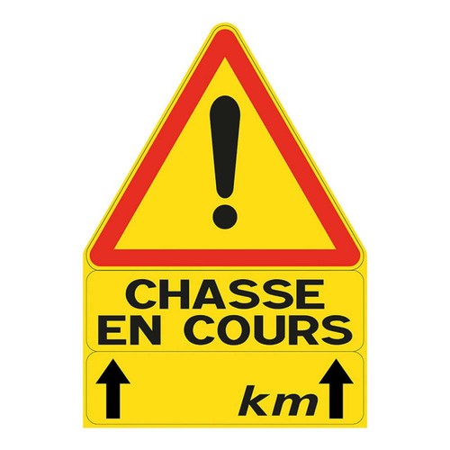Triangle signalisation chasse - triangle,