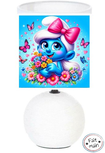 Lampe chevet schtroumpf - de,