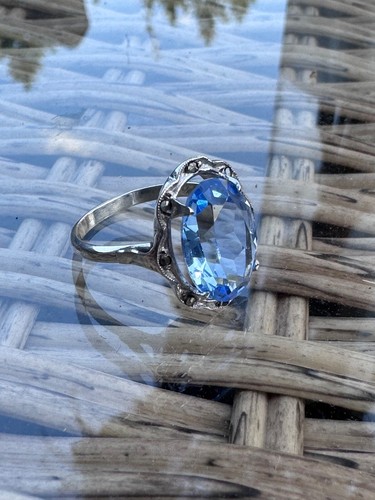 Bague argent art déco - , vintage