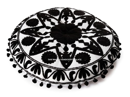 Coussin ronde brodé pour - brodé,