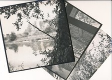 F. Franc-Lamy 3 photo photographie v. 1930 paysage eau péniche