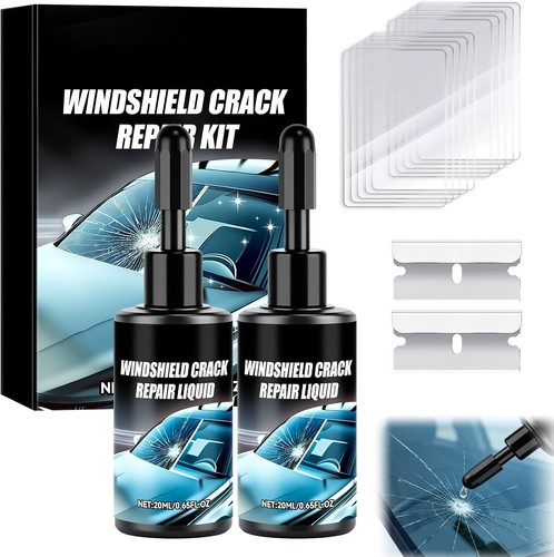 Windshield crack repair kit - crack,