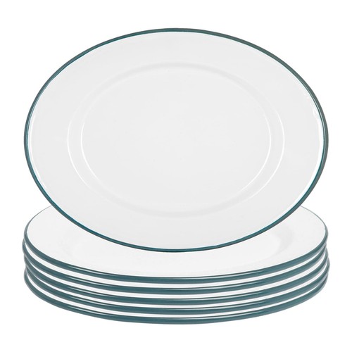 Blanc plateaux service - 6x,