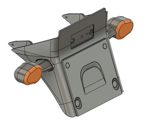 Rear fender bavette - rear,