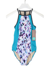 Sweaty Betty Aquaglide Bain Femmes M UV Ray Résistance Fermeture Éclair Dos Open