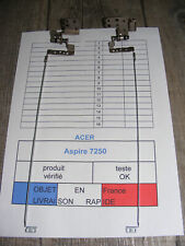 Les 2 charnières pour ACER Aspire 7250