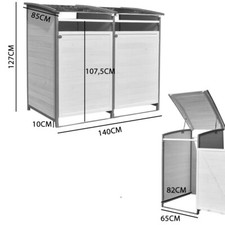 Habillage poubelle jardin - habillage,