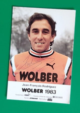 CYCLISME carte cycliste JEAN-FRANCOIS RODRIGUEZ équipe WOLBER 1983 Signée