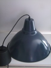 Suspension IKEA modèle Foto 16884 bleu marine style industriel diamètre 38 cm