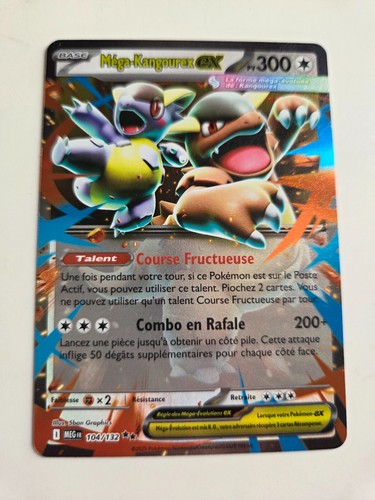 Carte pokémon méga kangourex - carte,