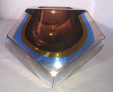 Ancien cendrier verre - ancien,