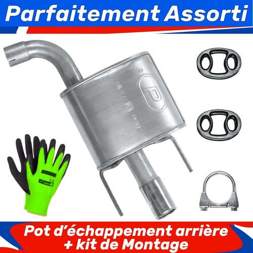 Pot échappement arrière - pot, d’échappement
