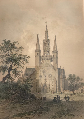 Lithographie chapelle saint - lithographie,