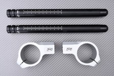 Paire Demi Guidons Inclinable Alu-Noir SUZUKI BANDIT1250 2006-2015 43mm