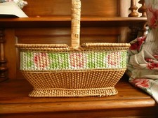 Panier ancien guirlande de