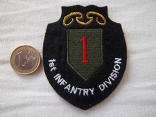 écusson militaire 1ère division d'infanterie US Army insigne tissu