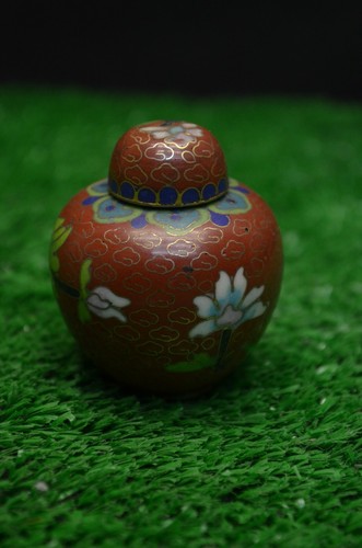 Ancien pot couvercle vase - ancien,