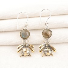 Naturel Labradorite 925 Argent