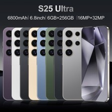 Smartphone S25 Ultra 5G débloqué portable 6,8 pouces 6+256 Go Android double SIM