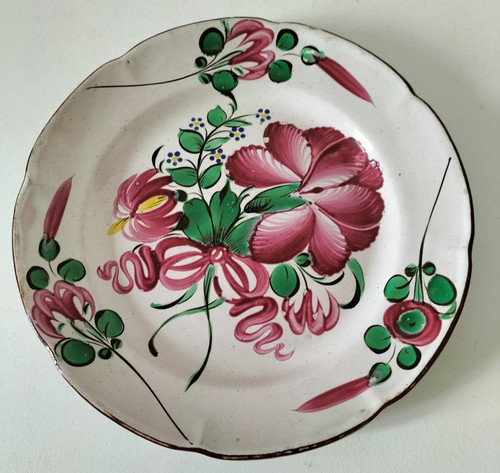 Assiette faïence l - de, l'est