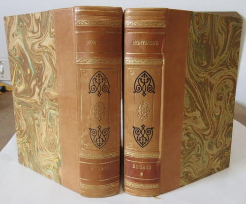 Essais montaigne reliure - de,