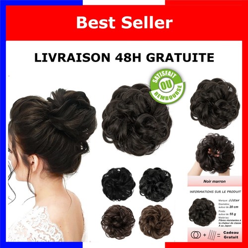 Chignon postiche ondulé