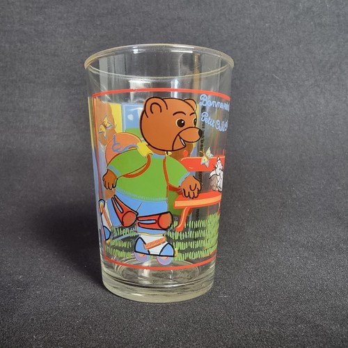 Verre petit ours brun vintage - ours,
