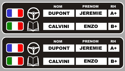 Nom pilote copilote - 2, +
