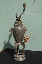 ancien brule parfum en bronze de chine , électrifié.