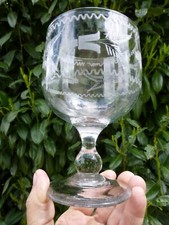 GROS VERRE A PIED ANCIEN VERRE