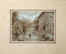 BEAU LAVIS D'ENCRE BRUNE S/