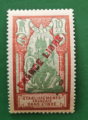 Timbre france colonies - colonies, inde