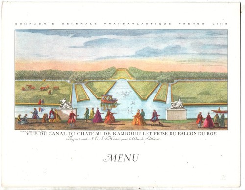 Menu paquebot liberte - paquebot,