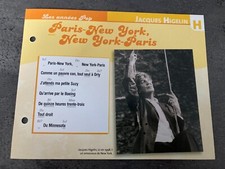 CARTE FICHE PLAISIR DE CHANTER