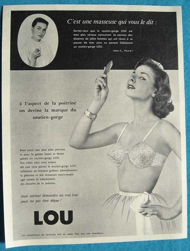 Publicité papier lingerie - publicité,