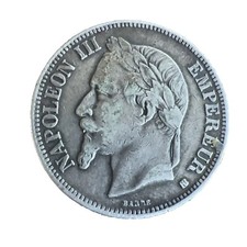 5 francs Napoléon III, tête