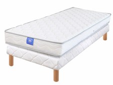 Ensemble matelas sardem belle literie rubis + sommier tapissier 90x190