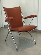 Fauteuil à système, pliant, attribué à André Monpoix, design, époque mid century