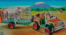 Playmobil -- Pièce de rechange -- Véhicule de safari avec rhinocéros 4832 --