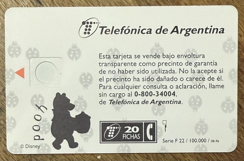Argentine carte disney - carte,