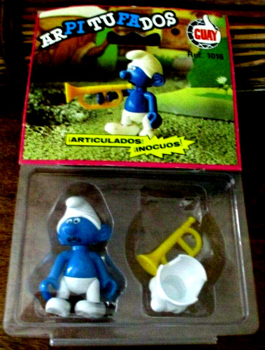 Ancien schtroumpf trompette - ancien,