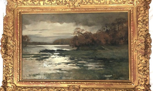 Tableau ancien huile - , sur