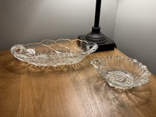 Vintage Pressed Glass Floral