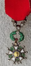 MEDAILLE MINIATURE LUXE OFFICIER ORDRE LEGION D' HONNEUR  4e ou 5e République